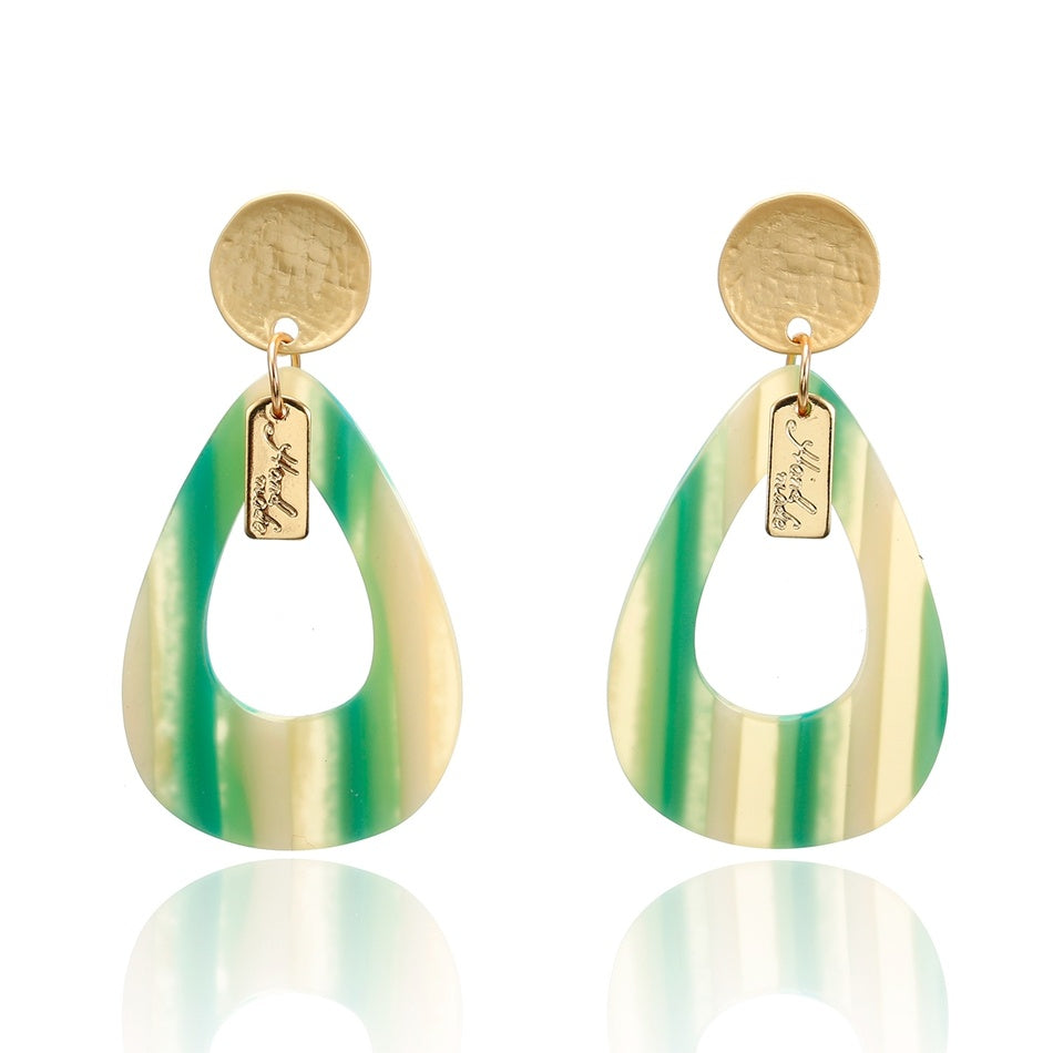 Drop-shaped acrylic earrings - Premium 0 from chiquetrends.com - Just $8! Shop now at chiquetrends.com