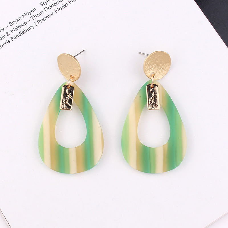 Drop-shaped acrylic earrings - Premium 0 from chiquetrends.com - Just $8! Shop now at chiquetrends.com