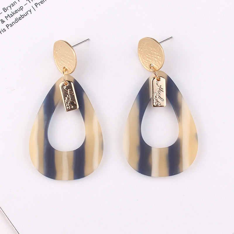 Drop-shaped acrylic earrings - Premium 0 from chiquetrends.com - Just $8! Shop now at chiquetrends.com