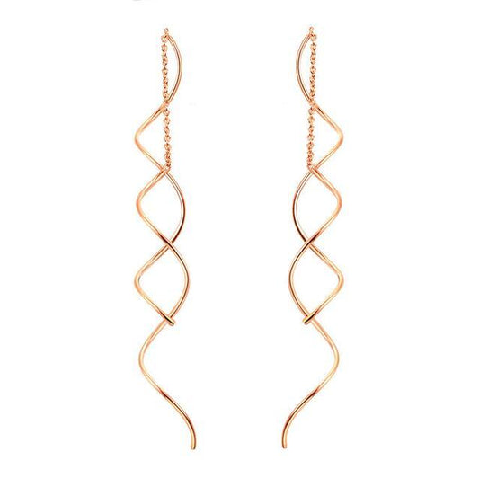 Simple spiral ear line gold - Premium 0 from chiquetrends.com - Just $9! Shop now at chiquetrends.com