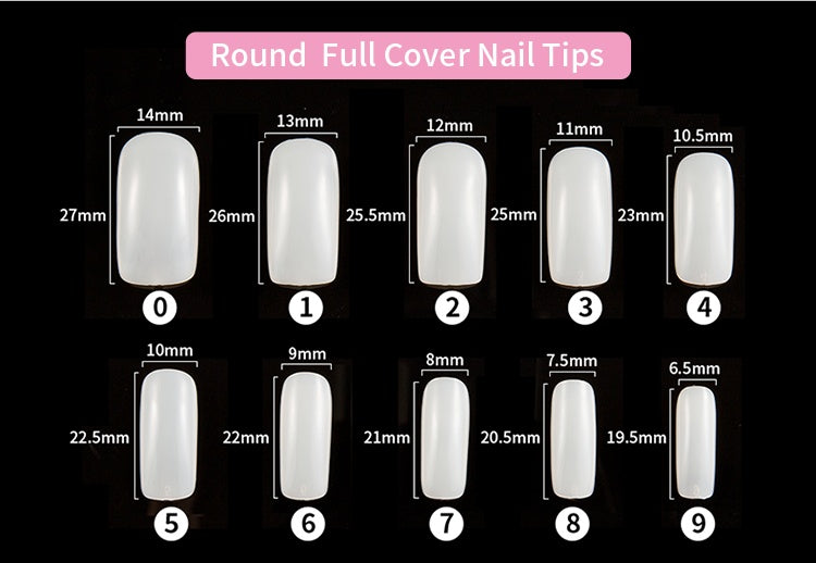 500 French nails - Premium 0 from chiquetrends.com - Just $20! Shop now at chiquetrends.com