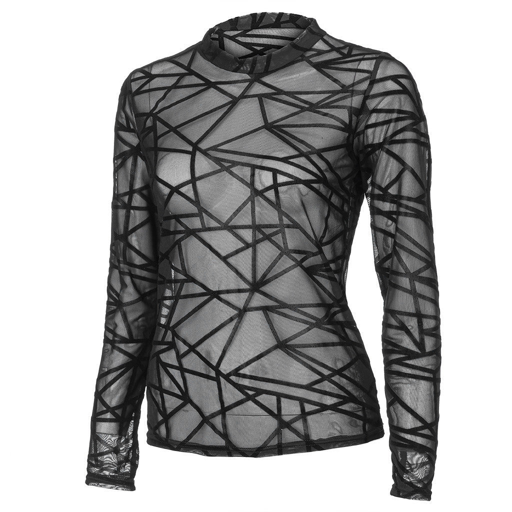 Women Blouses Transparent Mesh - Premium 0 from chiquetrends.com - Just $16! Shop now at chiquetrends.com