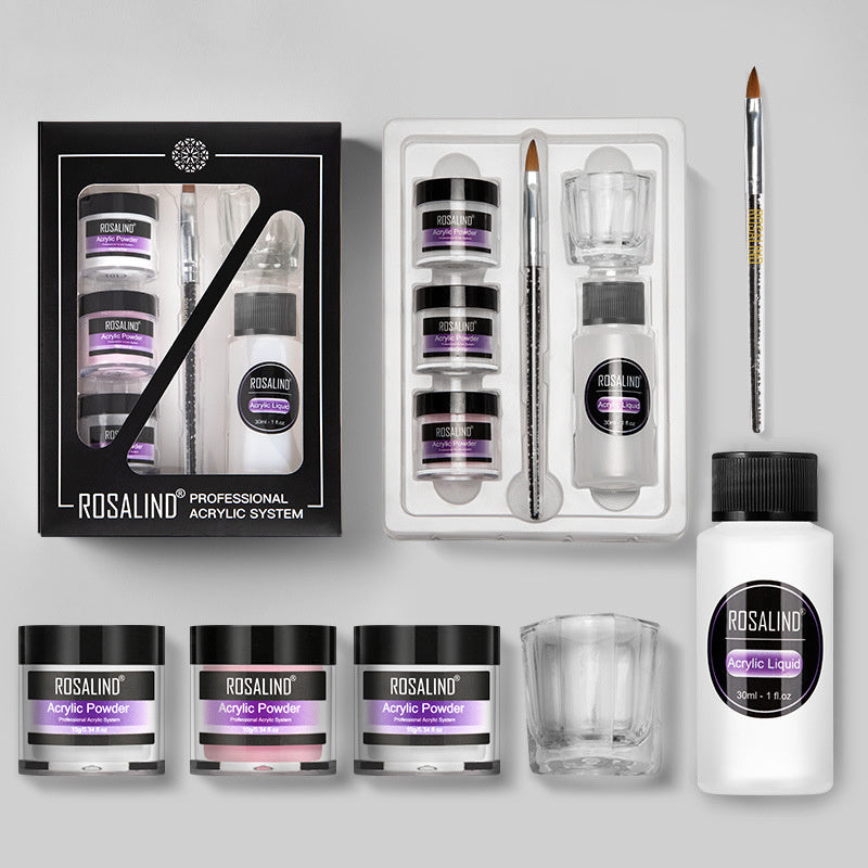 Nail Powder Acrylic System Kit - Premium 0 from chiquetrends.com - Just $25! Shop now at chiquetrends.com