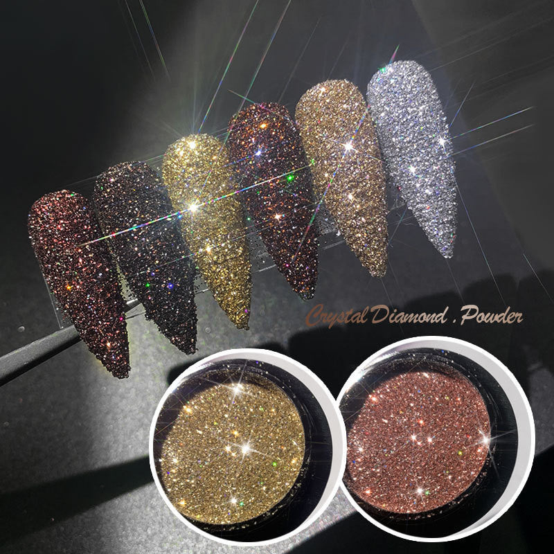 Glitter Flash Nails Crystal - Premium 0 from chiquetrends.com - Just $8! Shop now at chiquetrends.com