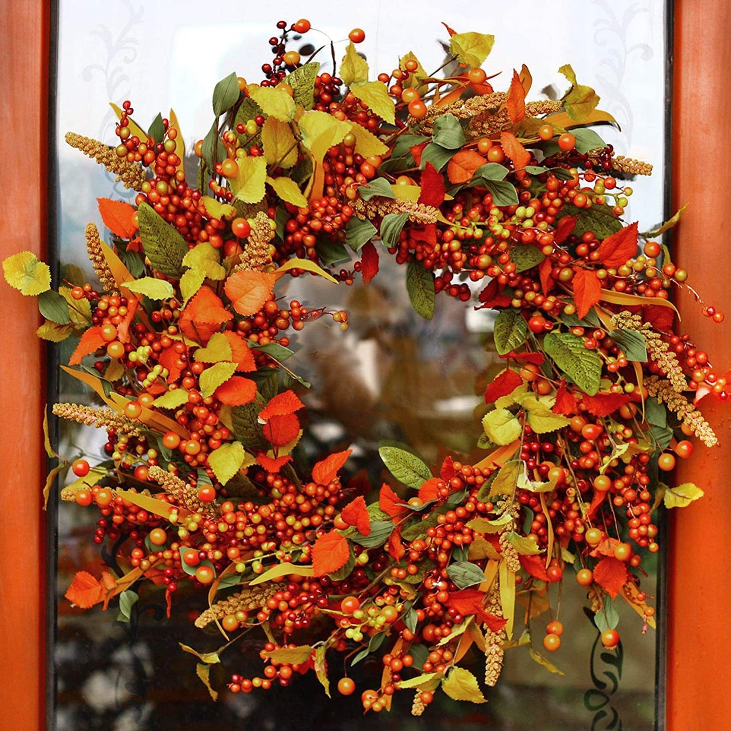 Autumn Vine Ring Garland - Premium 0 from chiquetrends.com - Just $38.07! Shop now at chiquetrends.com