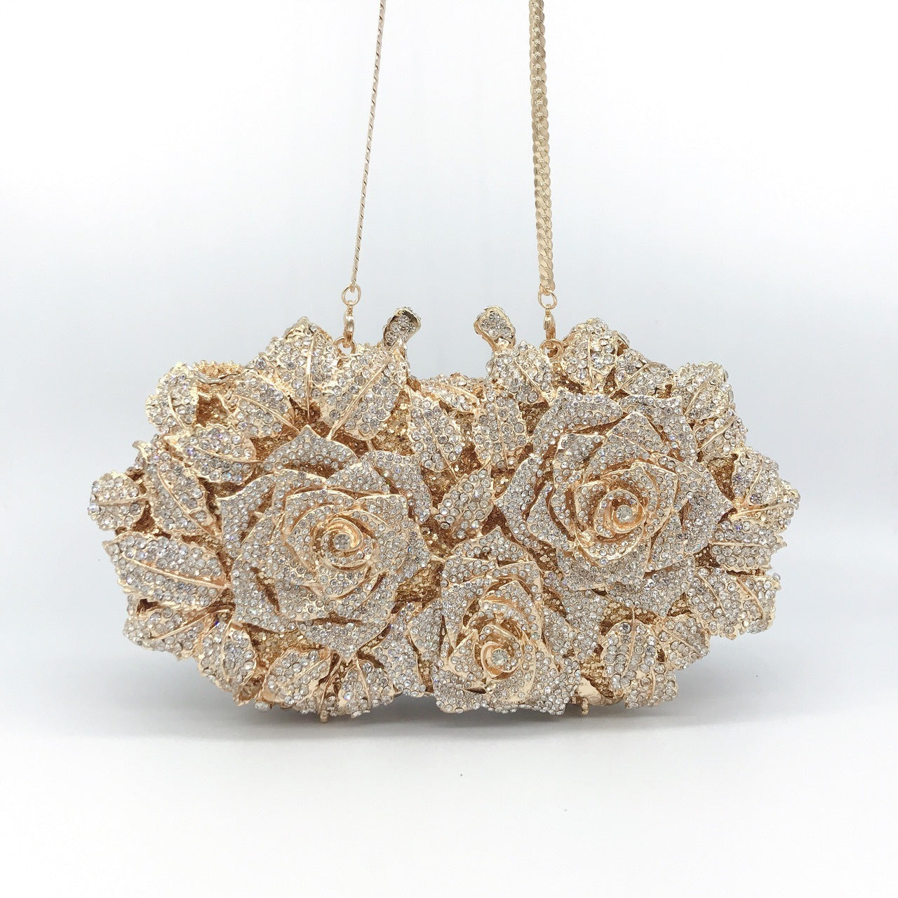 Hollow Rose Diamond Dinner Bag - Premium 0 from chiquetrends.com - Just $160! Shop now at chiquetrends.com