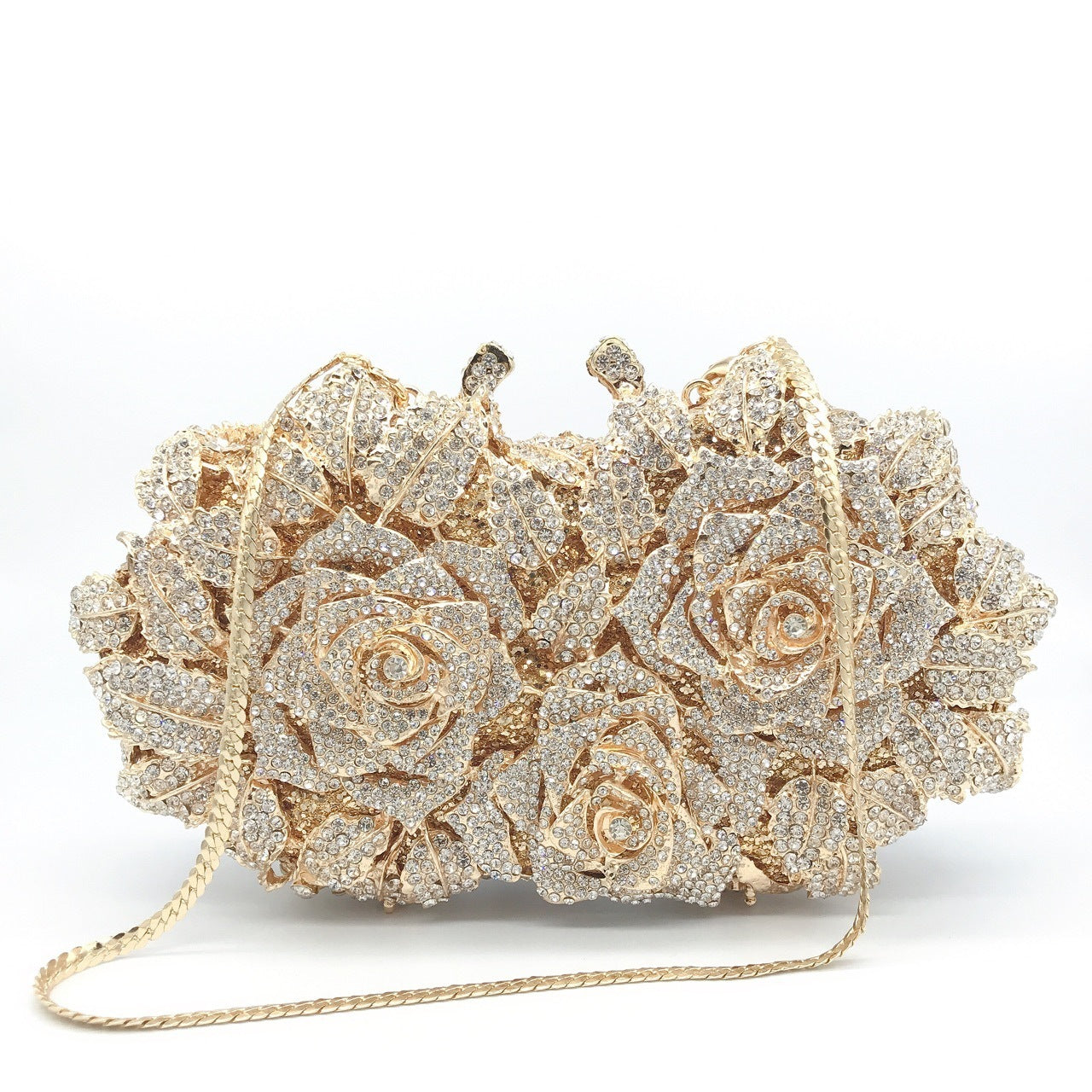 Hollow Rose Diamond Dinner Bag - Premium 0 from chiquetrends.com - Just $160! Shop now at chiquetrends.com