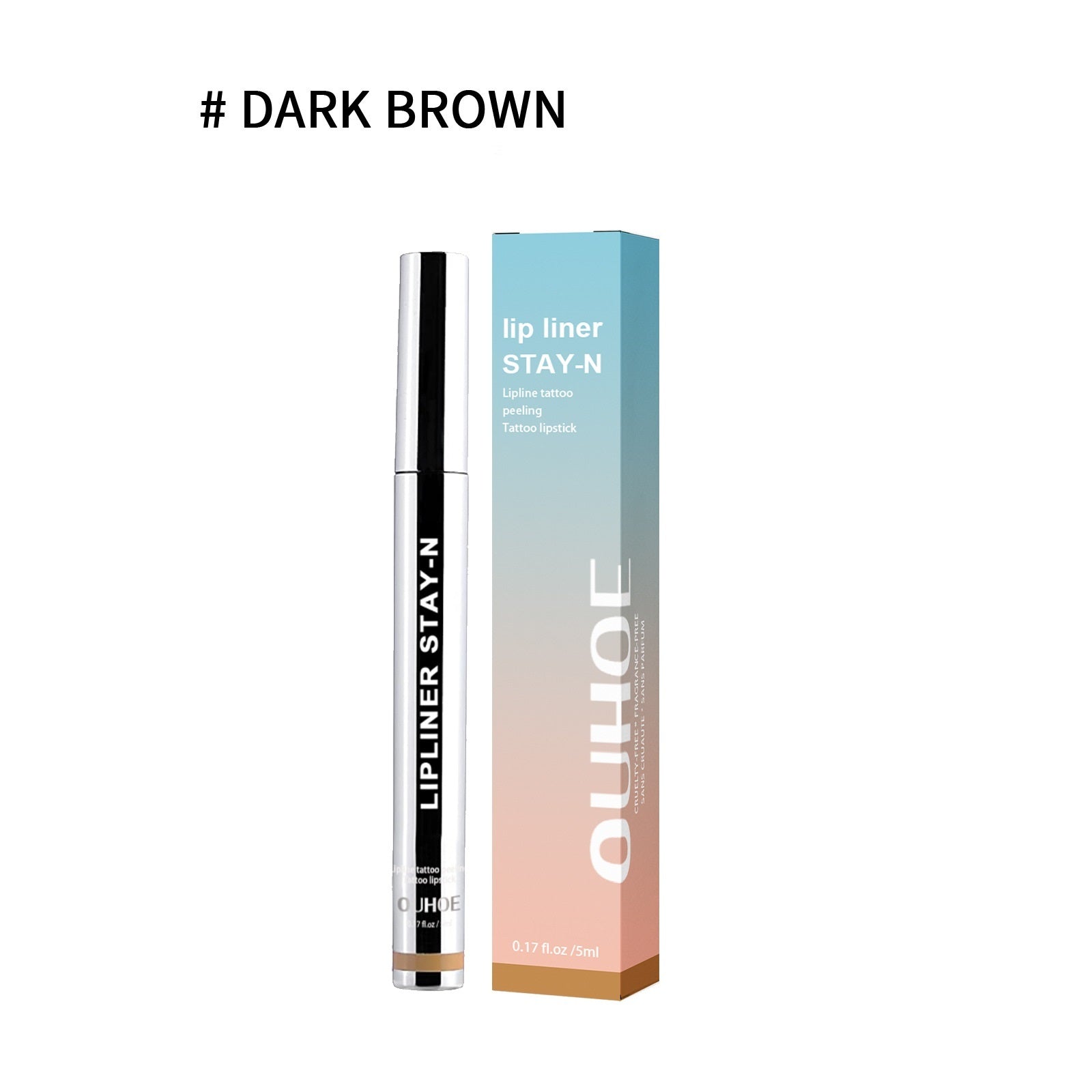 Lip Liner Pen Dark Brown - Premium 0 from chiquetrends.com - Just $9! Shop now at chiquetrends.com