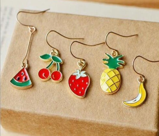 Multi Fruits Drop Earrings - Premium 0 from chiquetrends.com - Just $6! Shop now at chiquetrends.com