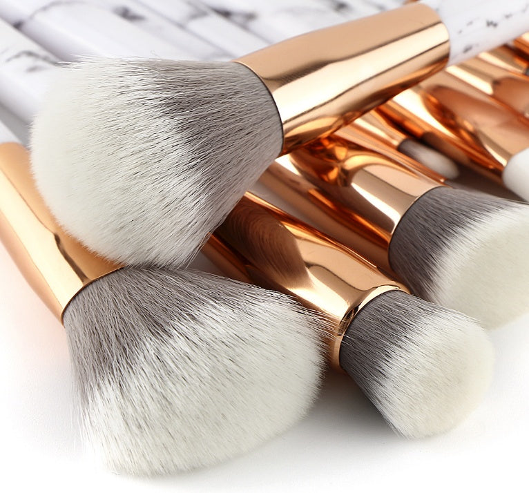 11 sets of marble makeup brush - Premium 0 from chiquetrends.com - Just $48! Shop now at chiquetrends.com