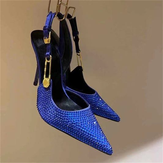 Women's Rhinestone Pointed Toe - Premium 0 from chiquetrends.com - Just $103! Shop now at chiquetrends.com