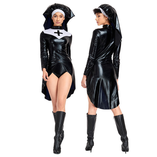 Cos Nun Costume Halloween PU - Premium 0 from chiquetrends.com - Just $13! Shop now at chiquetrends.com