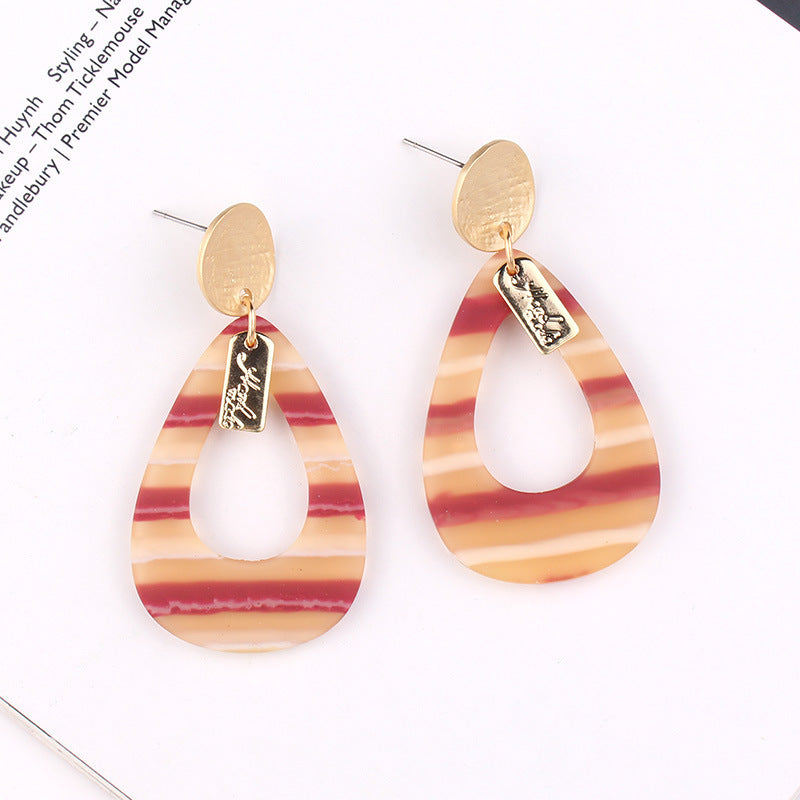 Drop-shaped acrylic earrings - Premium 0 from chiquetrends.com - Just $8! Shop now at chiquetrends.com