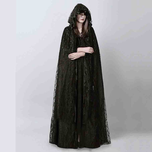 Halloween lace net Cape - Premium 0 from chiquetrends.com - Just $120! Shop now at chiquetrends.com