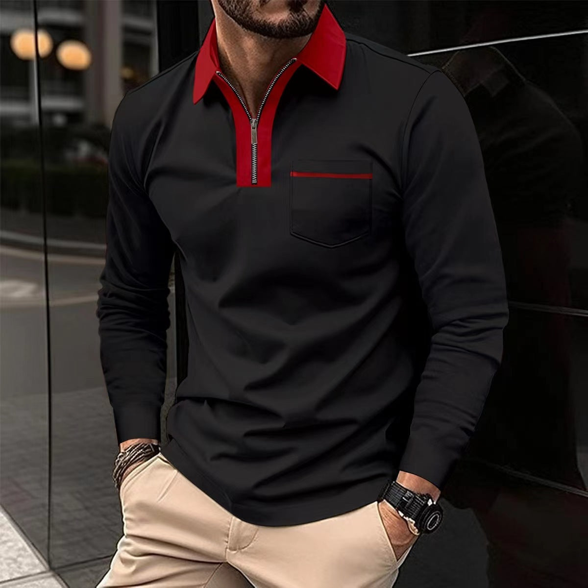 2024 Autumn Mens Long Sleeve - Premium 0 from chiquetrends.com - Just $24! Shop now at chiquetrends.com