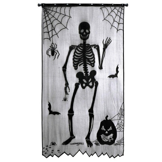 Halloween pattern curtain - Premium 0 from chiquetrends.com - Just $14.82! Shop now at chiquetrends.com