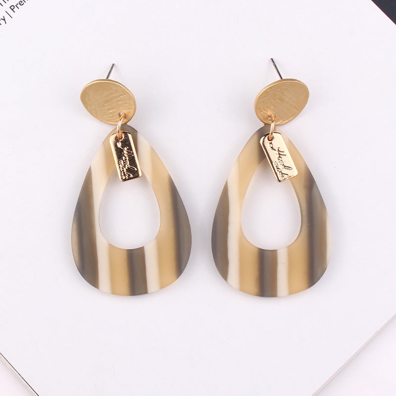 Drop-shaped acrylic earrings - Premium 0 from chiquetrends.com - Just $8! Shop now at chiquetrends.com