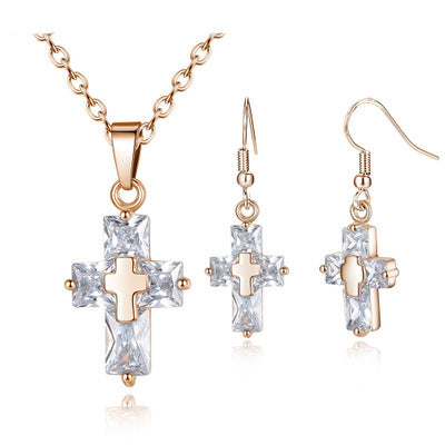 Cross ornament set - Premium 0 from chiquetrends.com - Just $15! Shop now at chiquetrends.com