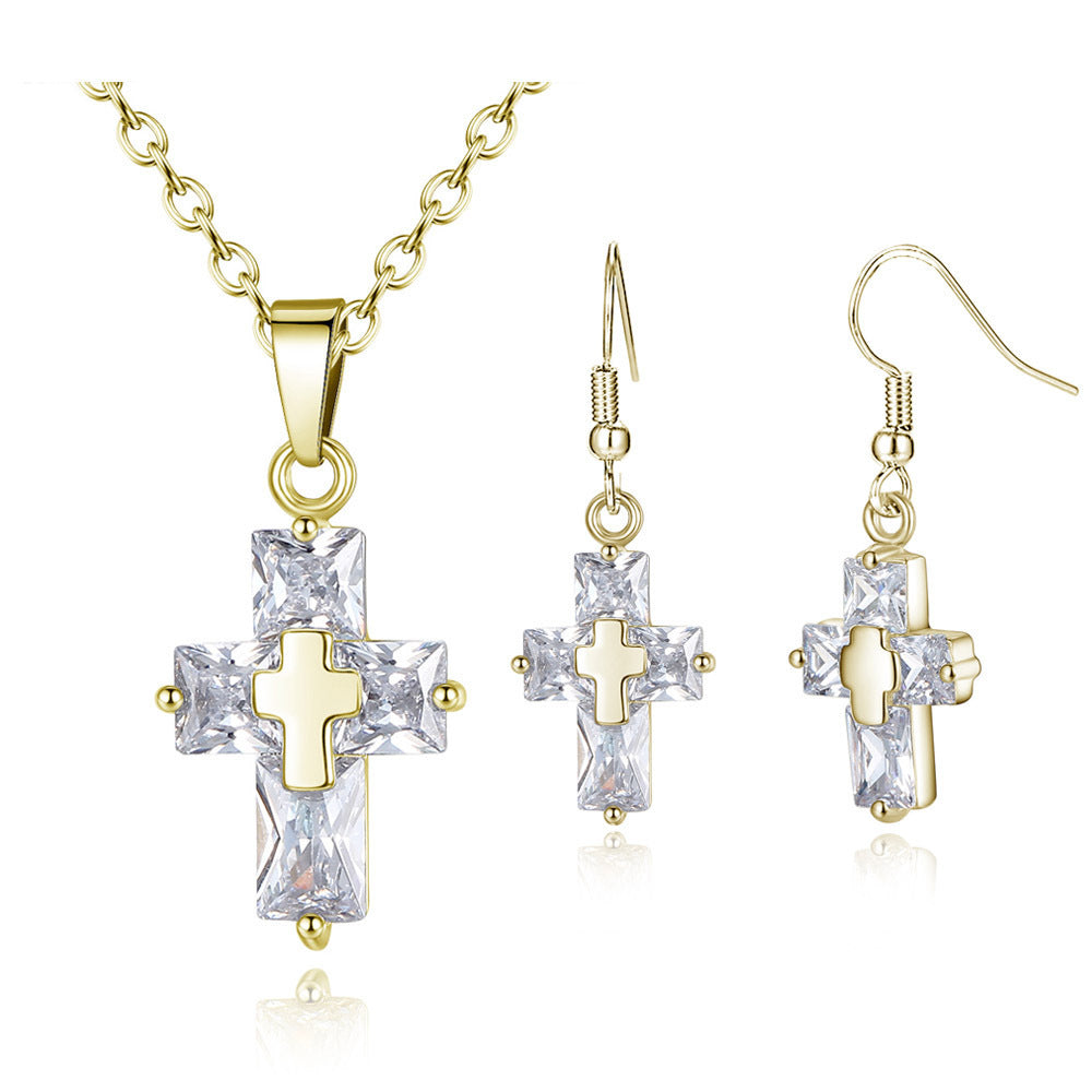 Cross ornament set - Premium 0 from chiquetrends.com - Just $15! Shop now at chiquetrends.com