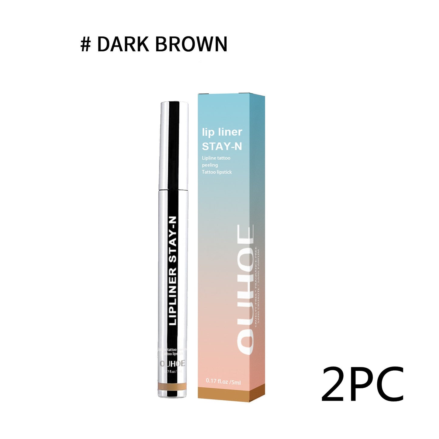 Lip Liner Pen Dark Brown - Premium 0 from chiquetrends.com - Just $9! Shop now at chiquetrends.com