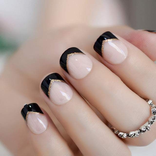 Metal false nails for women - Premium 0 from chiquetrends.com - Just $21! Shop now at chiquetrends.com