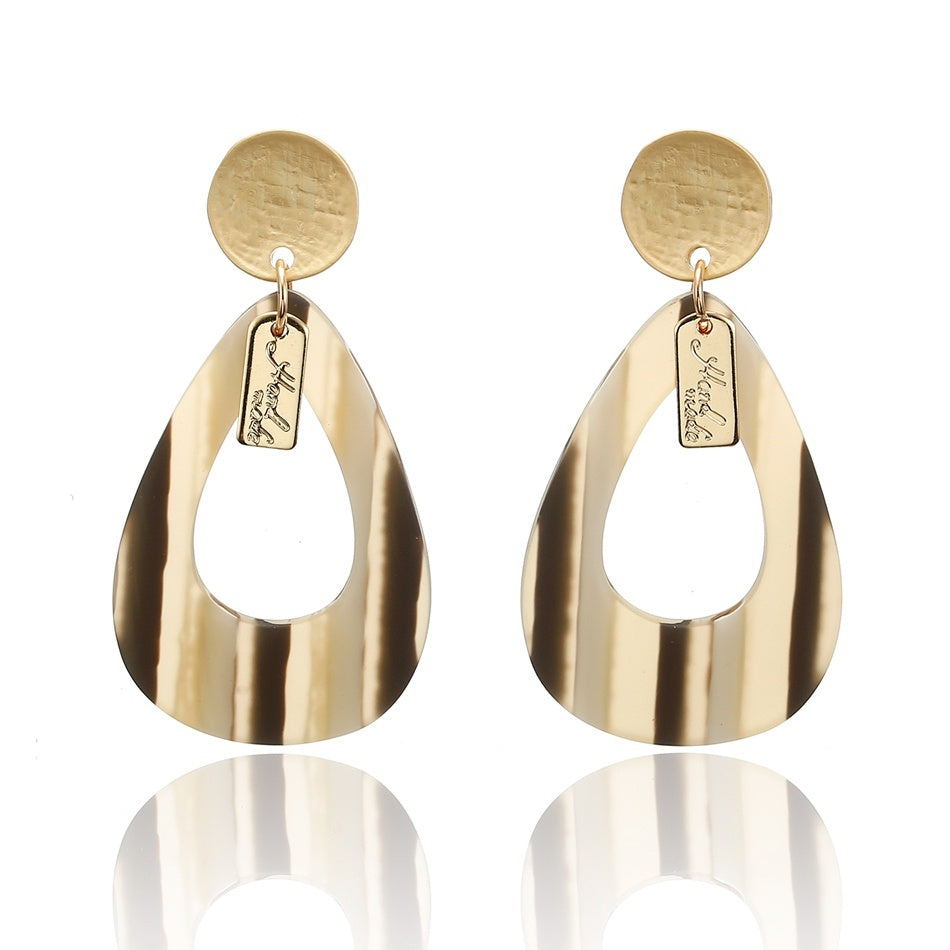 Drop-shaped acrylic earrings - Premium 0 from chiquetrends.com - Just $8! Shop now at chiquetrends.com