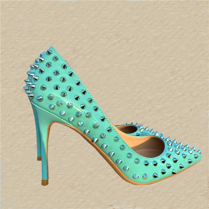 Early Spring Rivet High Heels - Premium 0 from chiquetrends.com - Just $86! Shop now at chiquetrends.com