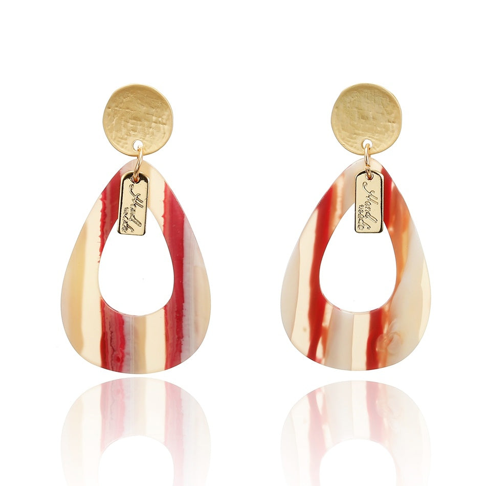 Drop-shaped acrylic earrings - Premium 0 from chiquetrends.com - Just $8! Shop now at chiquetrends.com