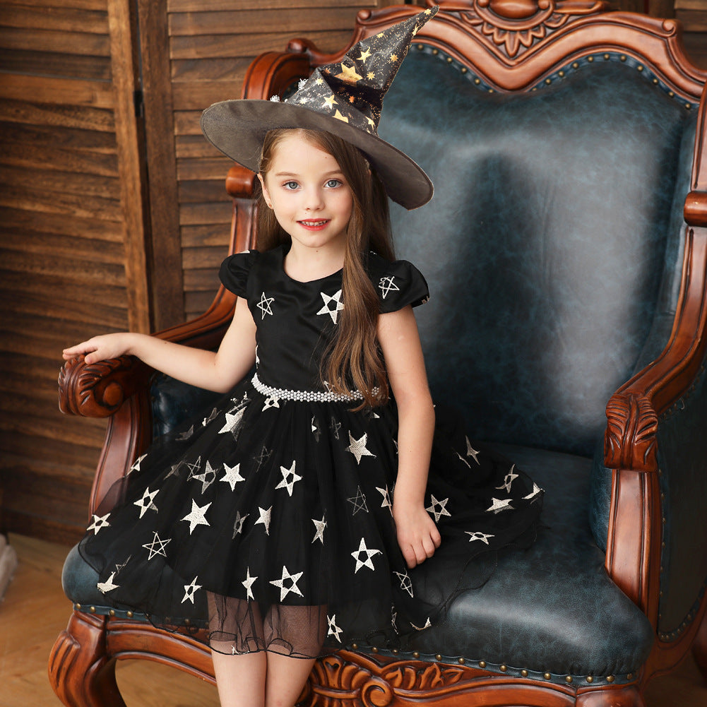 Costume child witch dress - Premium 0 from chiquetrends.com - Just $45! Shop now at chiquetrends.com