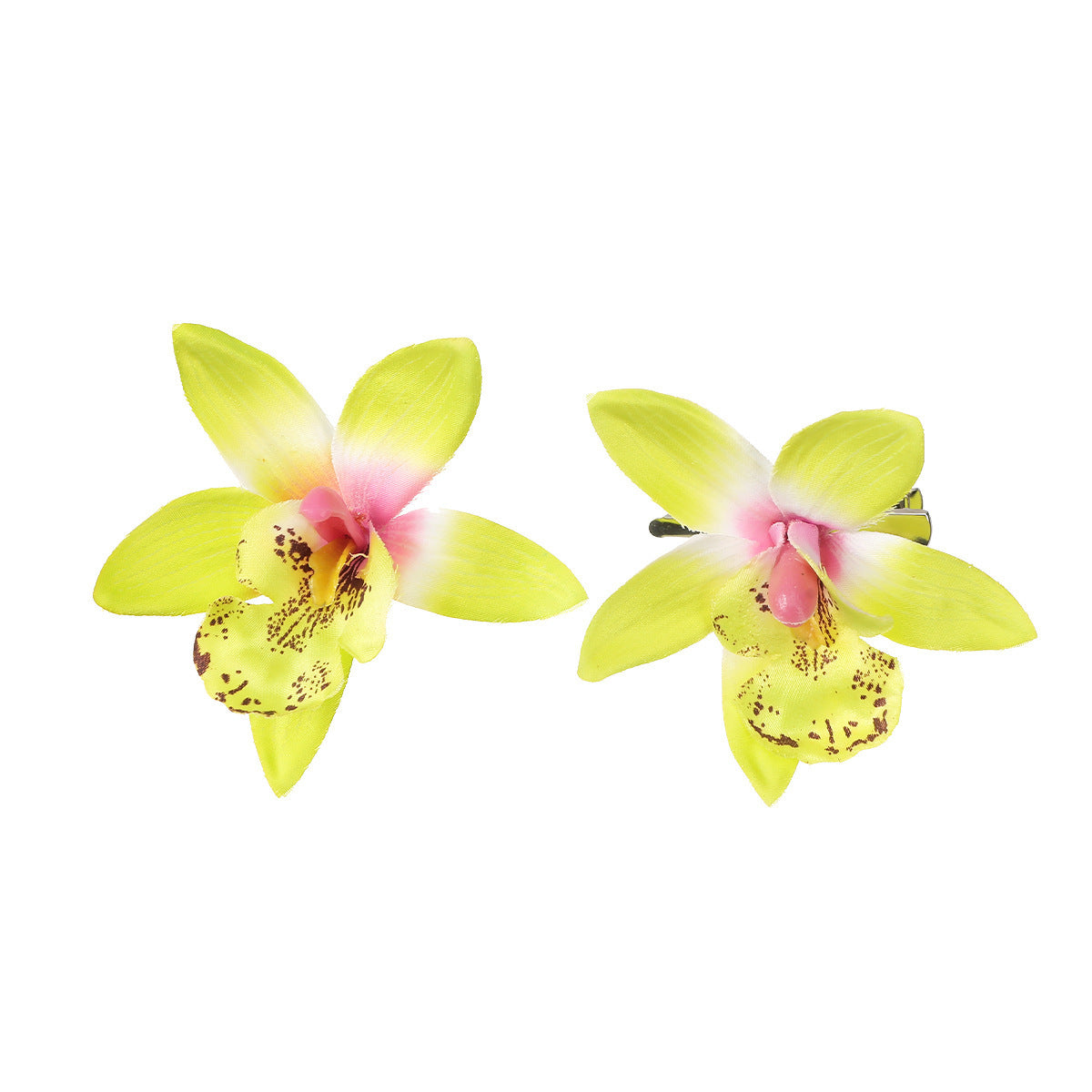 2 Artificial Flowers Barrettes - Premium 0 from chiquetrends.com - Just $6! Shop now at chiquetrends.com