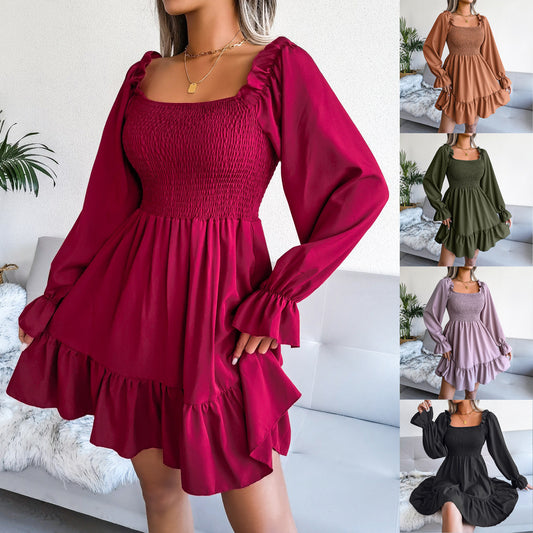 Flared Long Sleeve Dresses - Premium 4 from chiquetrends.com - Just $27! Shop now at chiquetrends.com