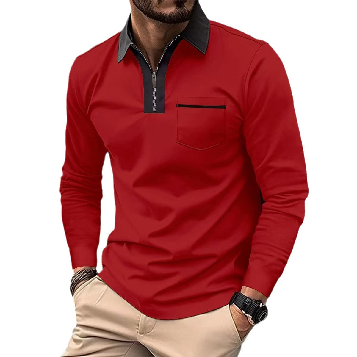 2024 Autumn Mens Long Sleeve - Premium 0 from chiquetrends.com - Just $24! Shop now at chiquetrends.com