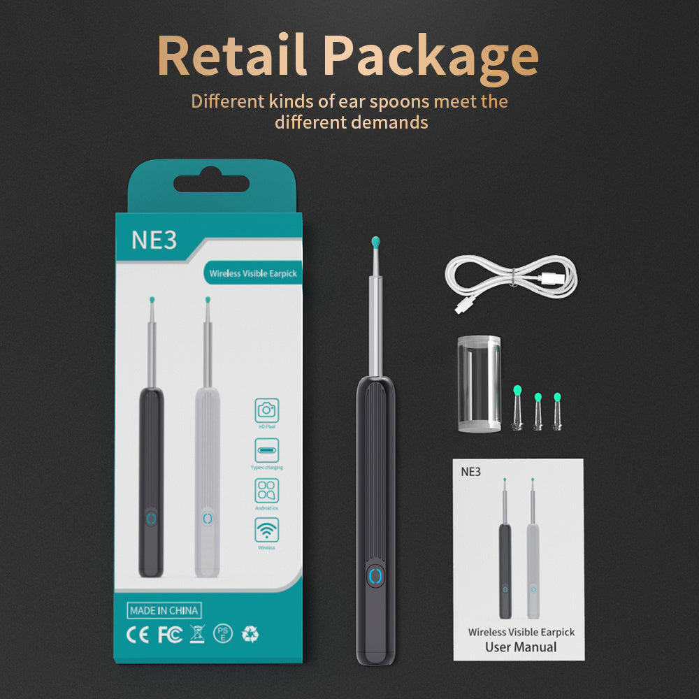 NE3 Ear Cleaner Otoscope Ear - Premium 0 from chiquetrends.com - Just $15! Shop now at chiquetrends.com