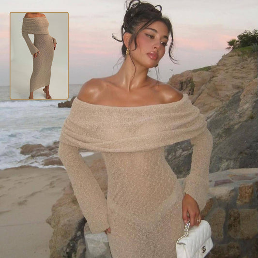 New One-shoulder Knitted - Premium 0 from chiquetrends.com - Just $37! Shop now at chiquetrends.com