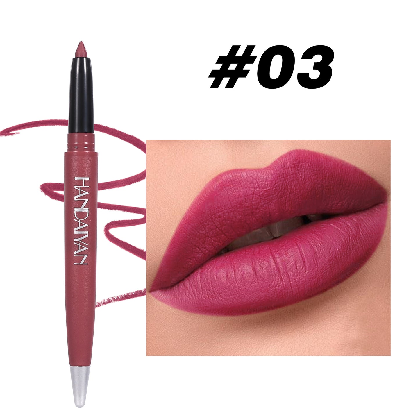 Makeup Matte Lip Liner 6 - Premium 0 from chiquetrends.com - Just $7! Shop now at chiquetrends.com