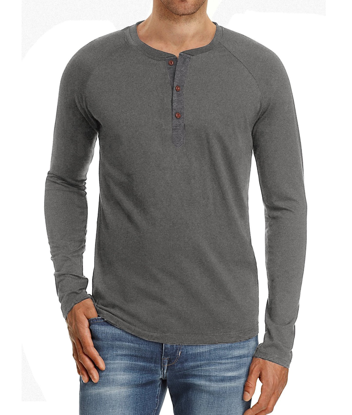 Men's Long-sleeved Round Neck - Premium 0 from chiquetrends.com - Just $29! Shop now at chiquetrends.com