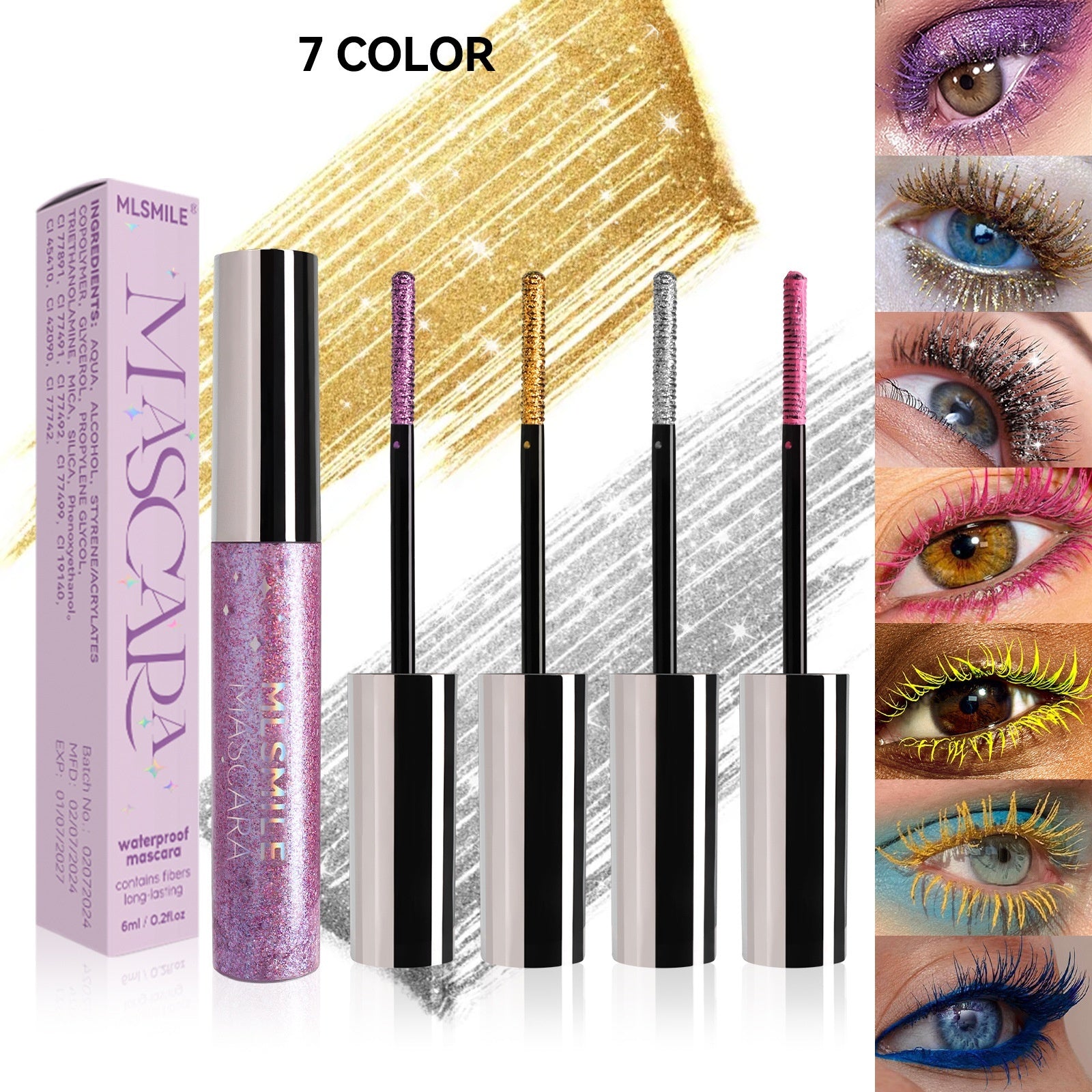 Color Mascara Pearlescent Thin - Premium 0 from chiquetrends.com - Just $8! Shop now at chiquetrends.com