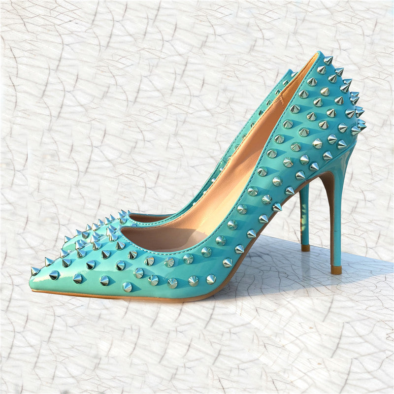 Early Spring Rivet High Heels - Premium 0 from chiquetrends.com - Just $86! Shop now at chiquetrends.com