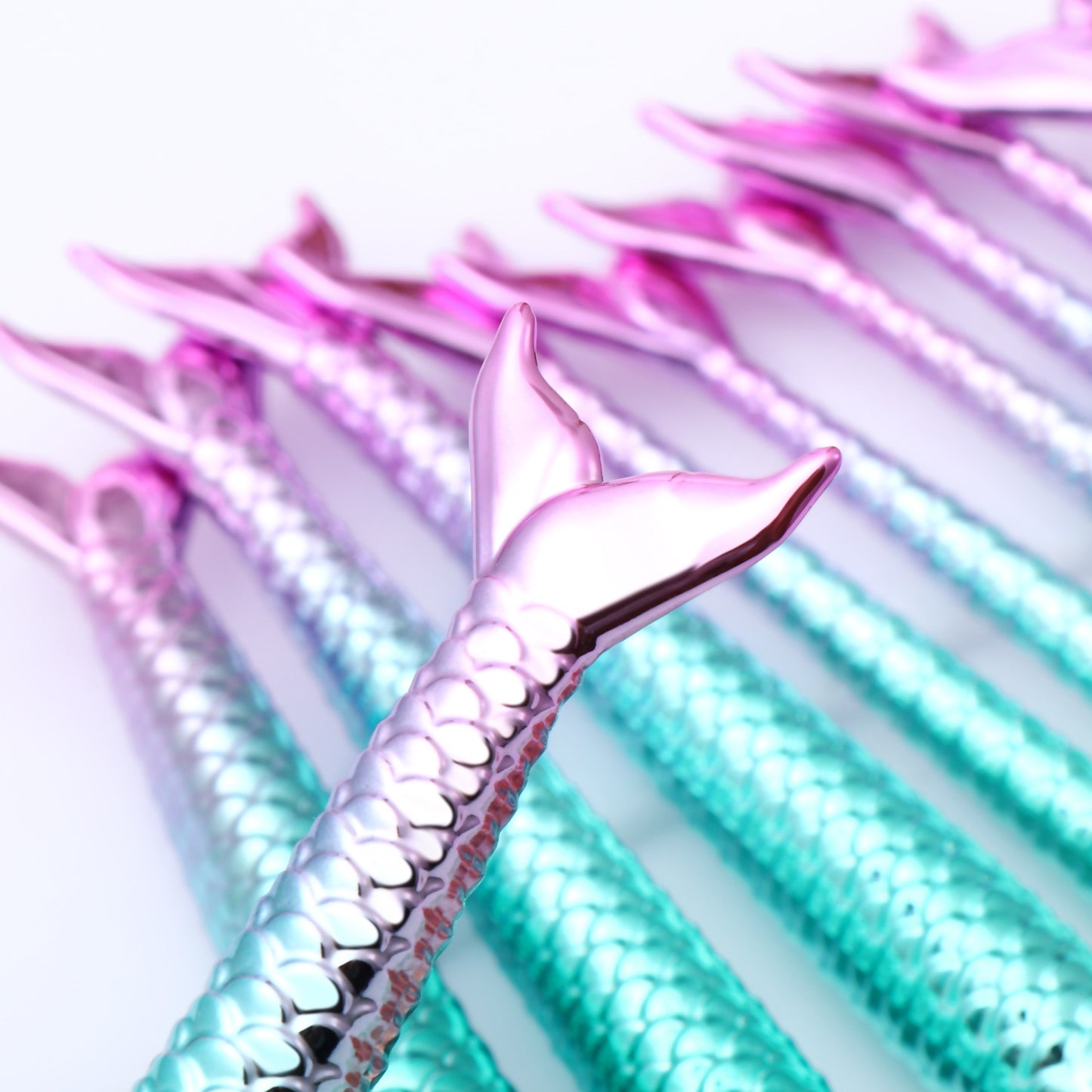 Mermaid Shaped Makeup Brushes - Premium 0 from chiquetrends.com - Just $36! Shop now at chiquetrends.com