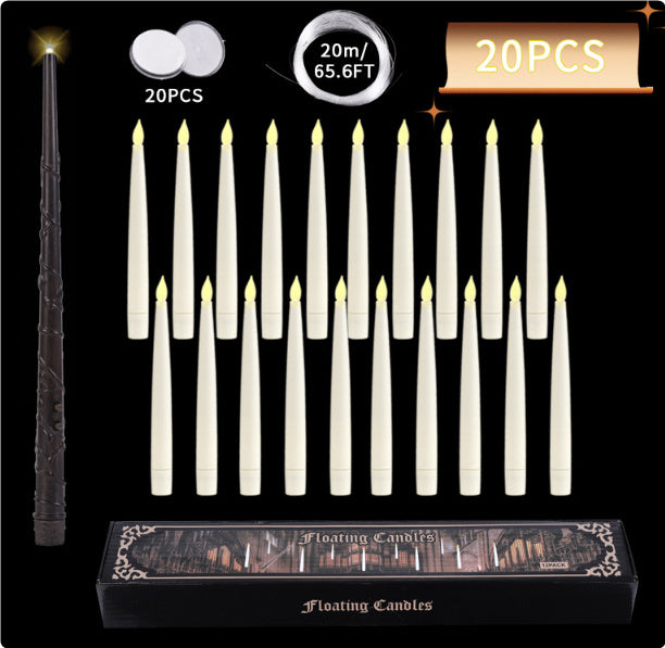 20LED Floating Candles With Candle - Premium 0 from chiquetrends.com - Just $35.85! Shop now at chiquetrends.com