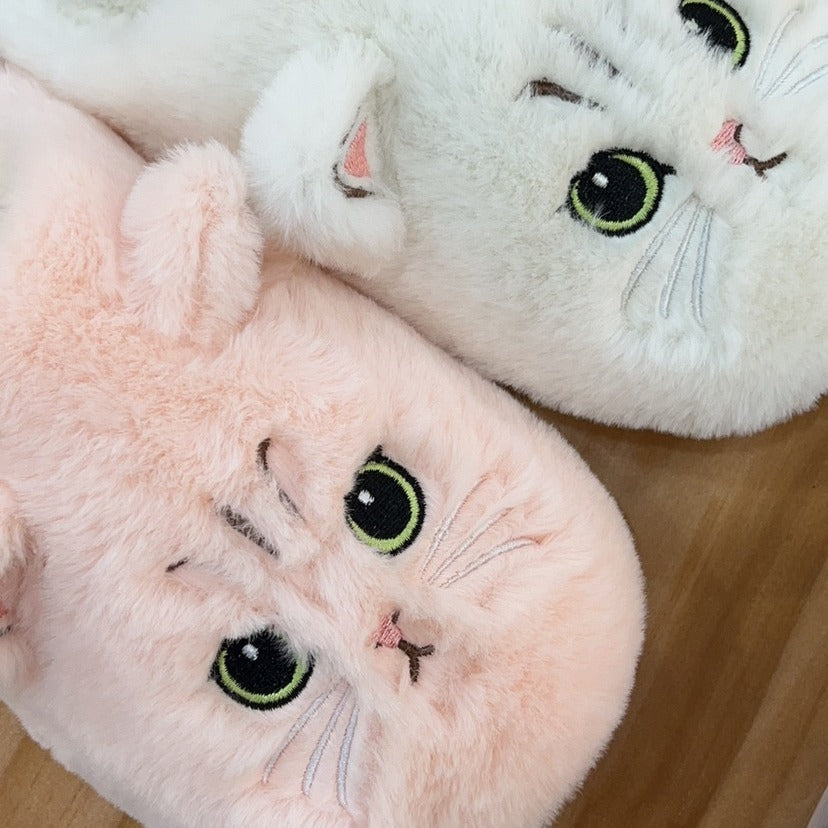 Cute Cat Plush Slippers Winter Warm - Premium 4 from chiquetrends.com - Just $22.62! Shop now at chiquetrends.com