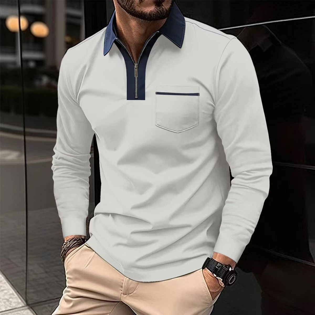 2024 Autumn Mens Long Sleeve - Premium 0 from chiquetrends.com - Just $24! Shop now at chiquetrends.com