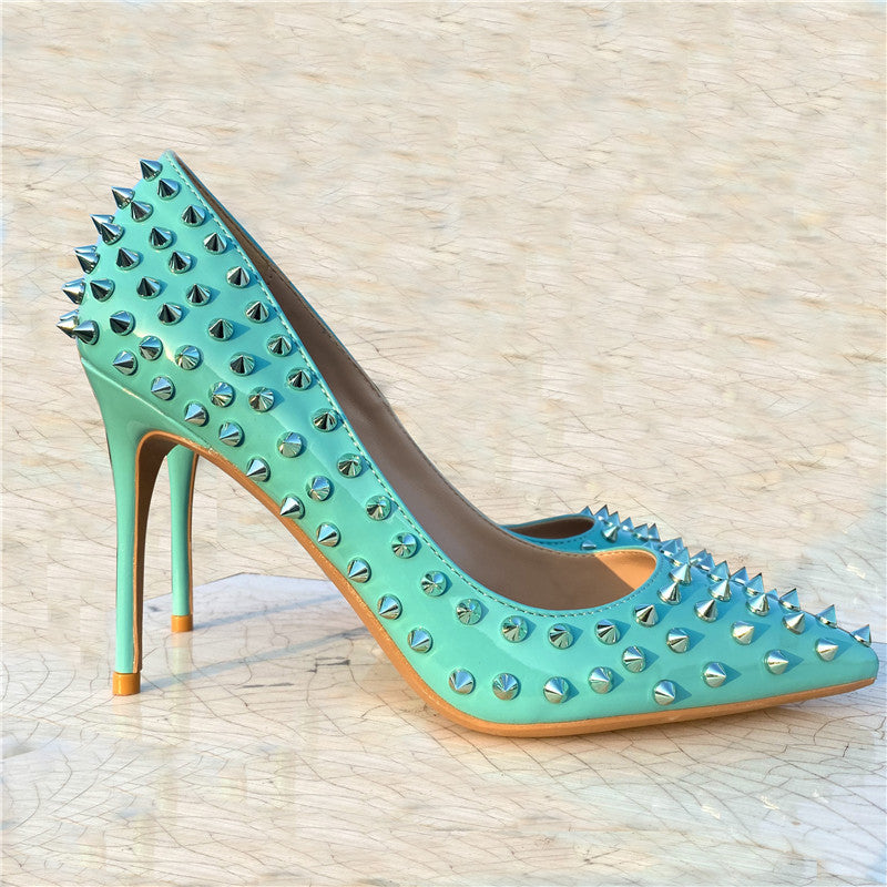 Early Spring Rivet High Heels - Premium 0 from chiquetrends.com - Just $86! Shop now at chiquetrends.com