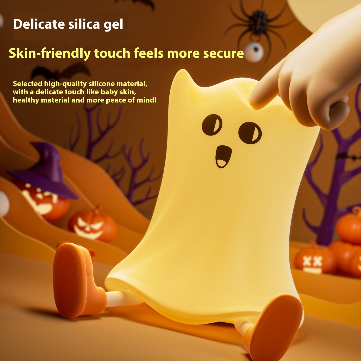 Halloween Silicone Ghost Shaped - Premium 0 from chiquetrends.com - Just $30.49! Shop now at chiquetrends.com