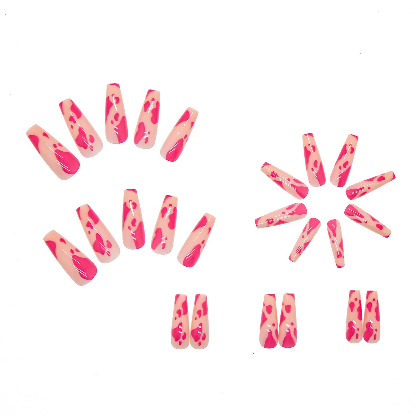 Long Ballet Nails 24 Pieces - Premium 0 from chiquetrends.com - Just $9! Shop now at chiquetrends.com