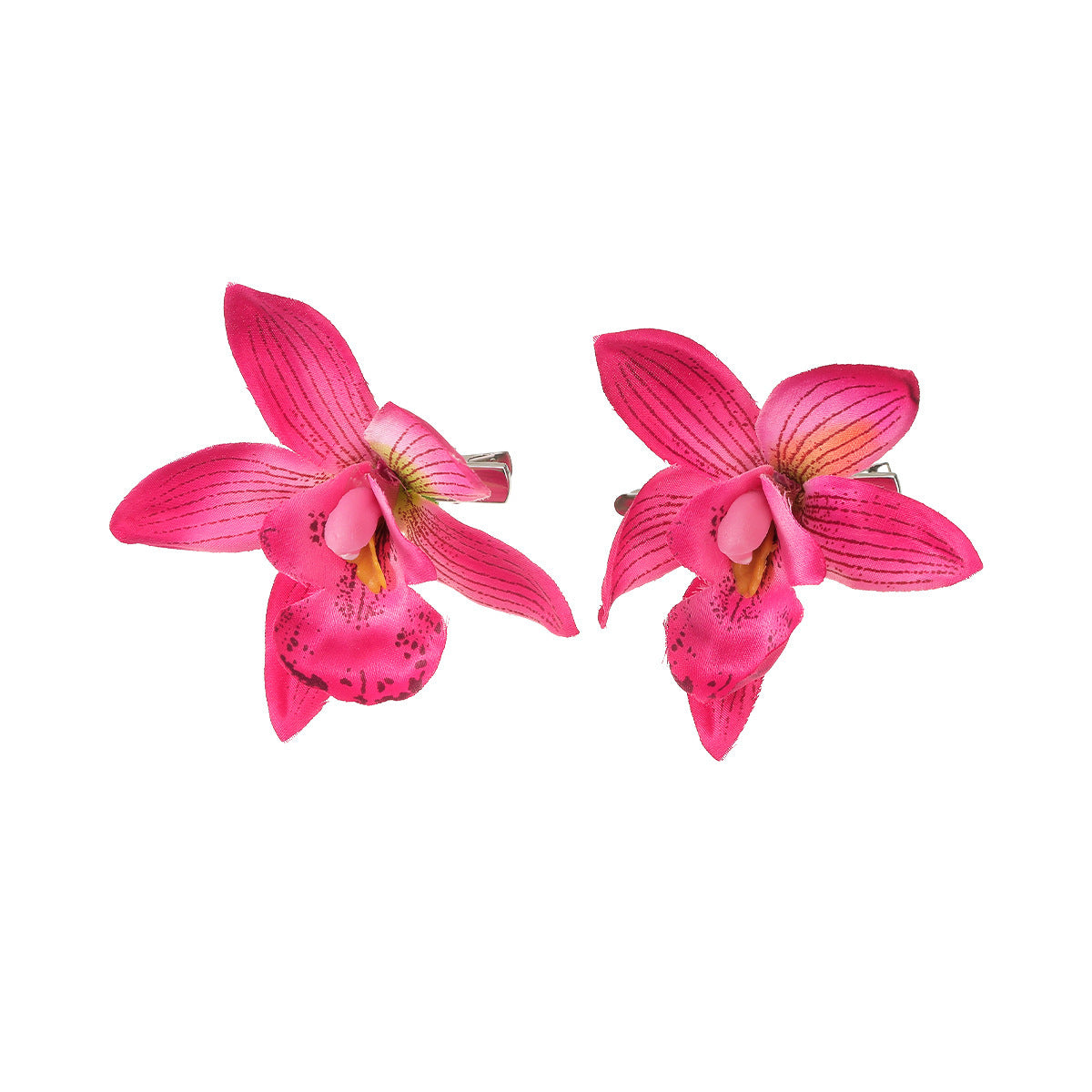 2 Artificial Flowers Barrettes - Premium 0 from chiquetrends.com - Just $6! Shop now at chiquetrends.com