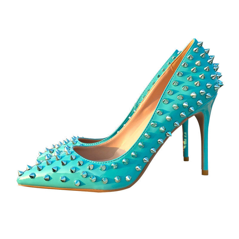 Early Spring Rivet High Heels - Premium 0 from chiquetrends.com - Just $86! Shop now at chiquetrends.com