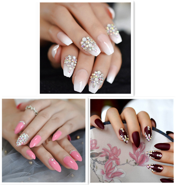 Metal false nails for women - Premium 0 from chiquetrends.com - Just $21! Shop now at chiquetrends.com