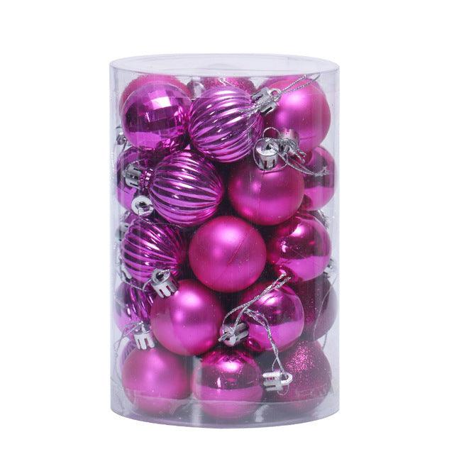 34 Christmas Ball Set 4cm - Premium 0 from chiquetrends.com - Just $15! Shop now at chiquetrends.com