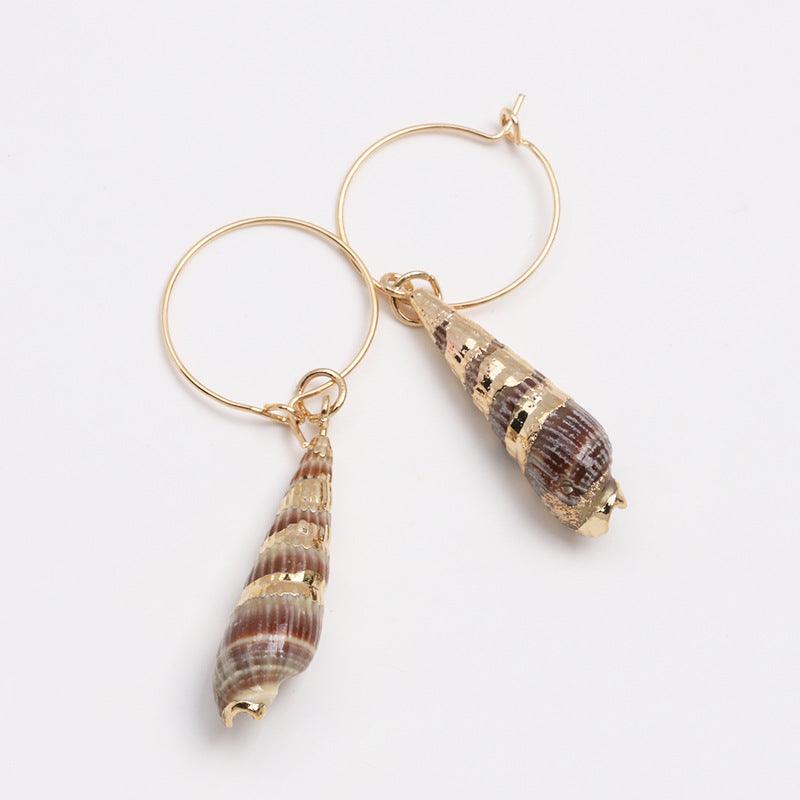 Fashion shell earrings - Premium 0 from chiquetrends.com - Just $14! Shop now at chiquetrends.com